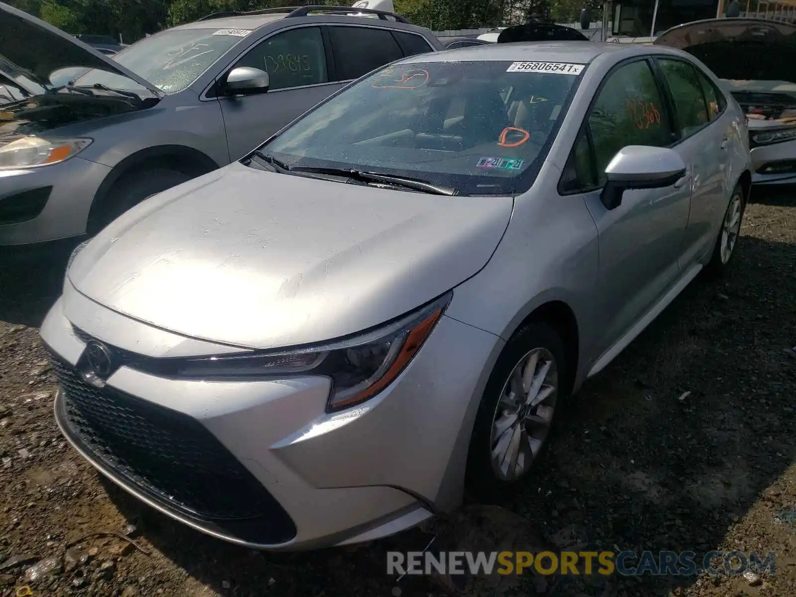 2 Photograph of a damaged car JTDVPMAE3MJ139056 TOYOTA COROLLA 2021