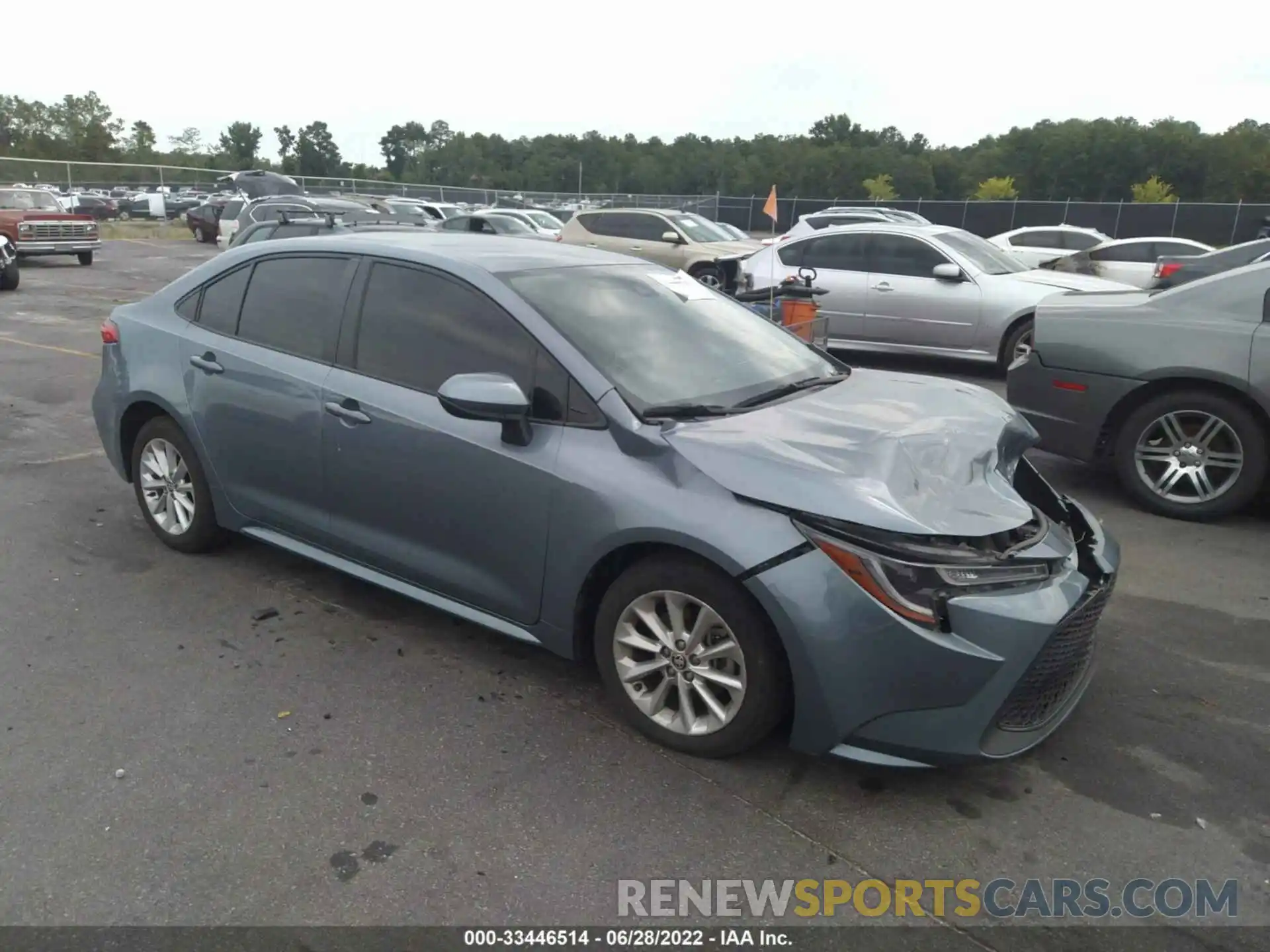 1 Photograph of a damaged car JTDVPMAE4MJ120600 TOYOTA COROLLA 2021