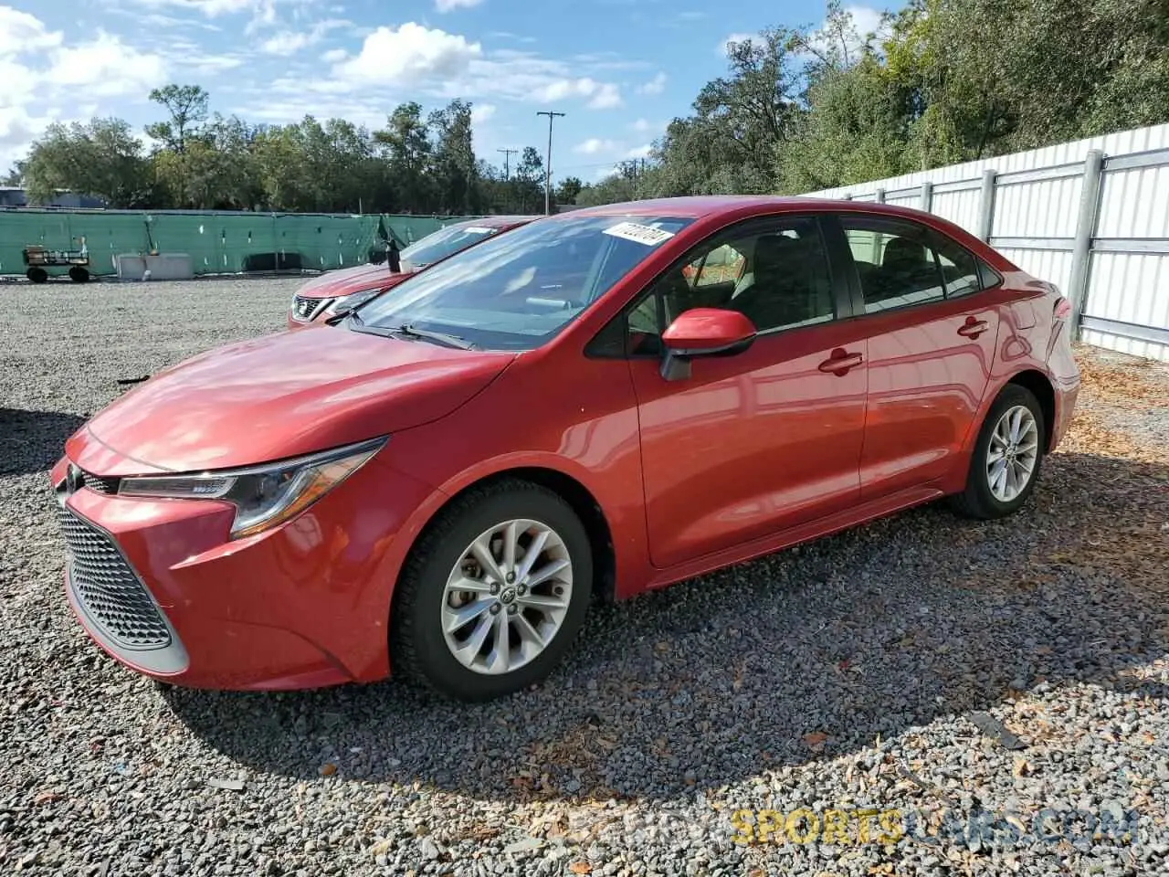 1 Photograph of a damaged car JTDVPMAE4MJ121486 TOYOTA COROLLA 2021