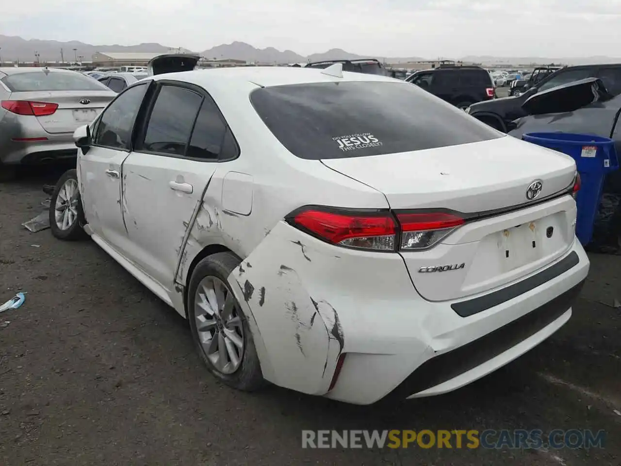 3 Photograph of a damaged car JTDVPMAE5MJ152178 TOYOTA COROLLA 2021