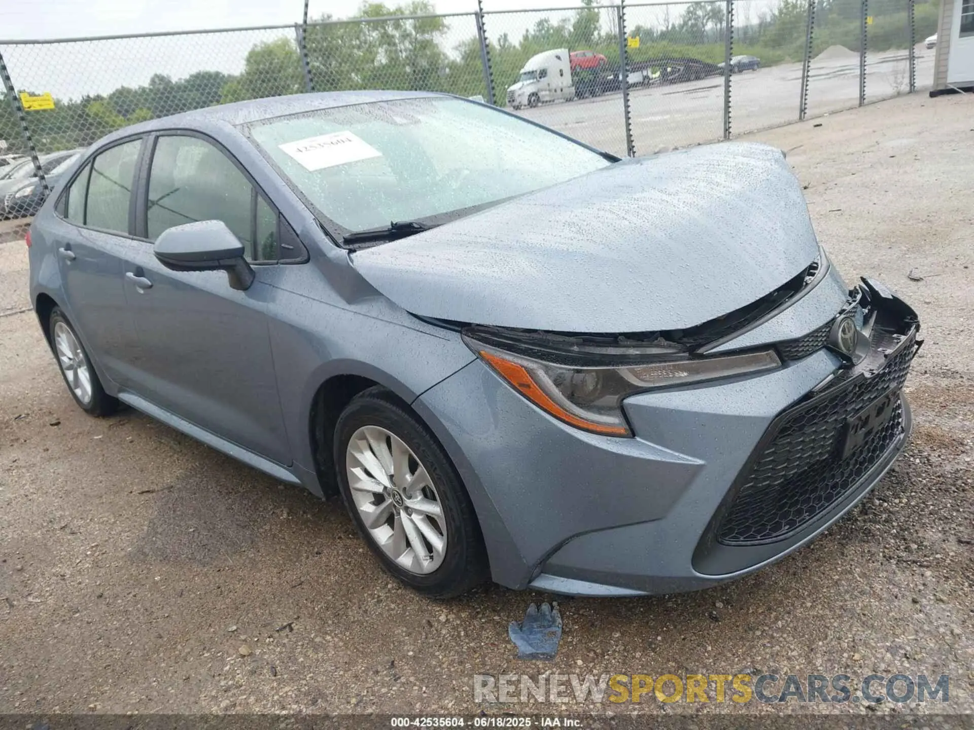 1 Photograph of a damaged car JTDVPMAE5MJ165268 TOYOTA COROLLA 2021