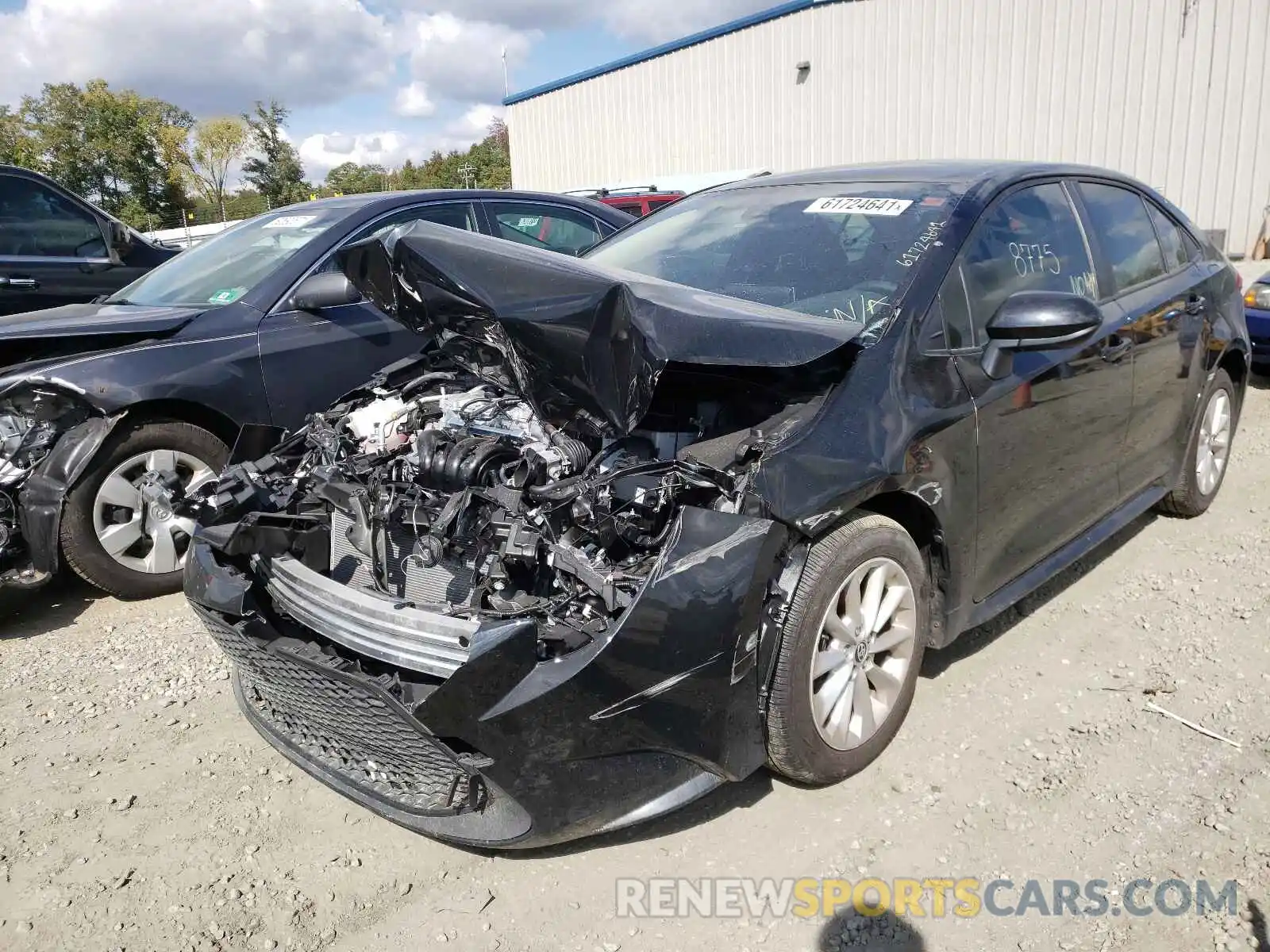 2 Photograph of a damaged car JTDVPMAE7MJ140694 TOYOTA COROLLA 2021