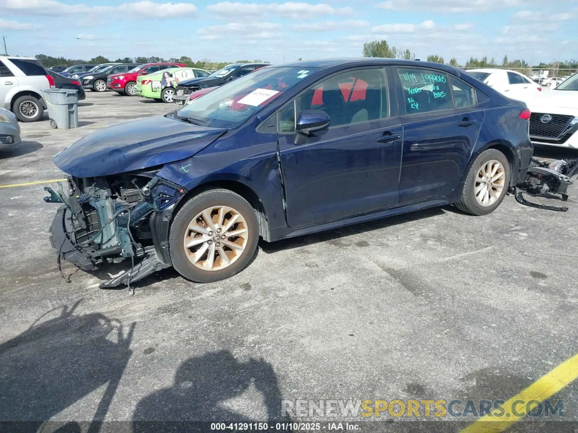 2 Photograph of a damaged car JTDVPMAE7MJ171752 TOYOTA COROLLA 2021