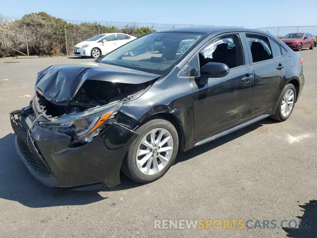 1 Photograph of a damaged car JTDVPMAE7MJ174067 TOYOTA COROLLA 2021