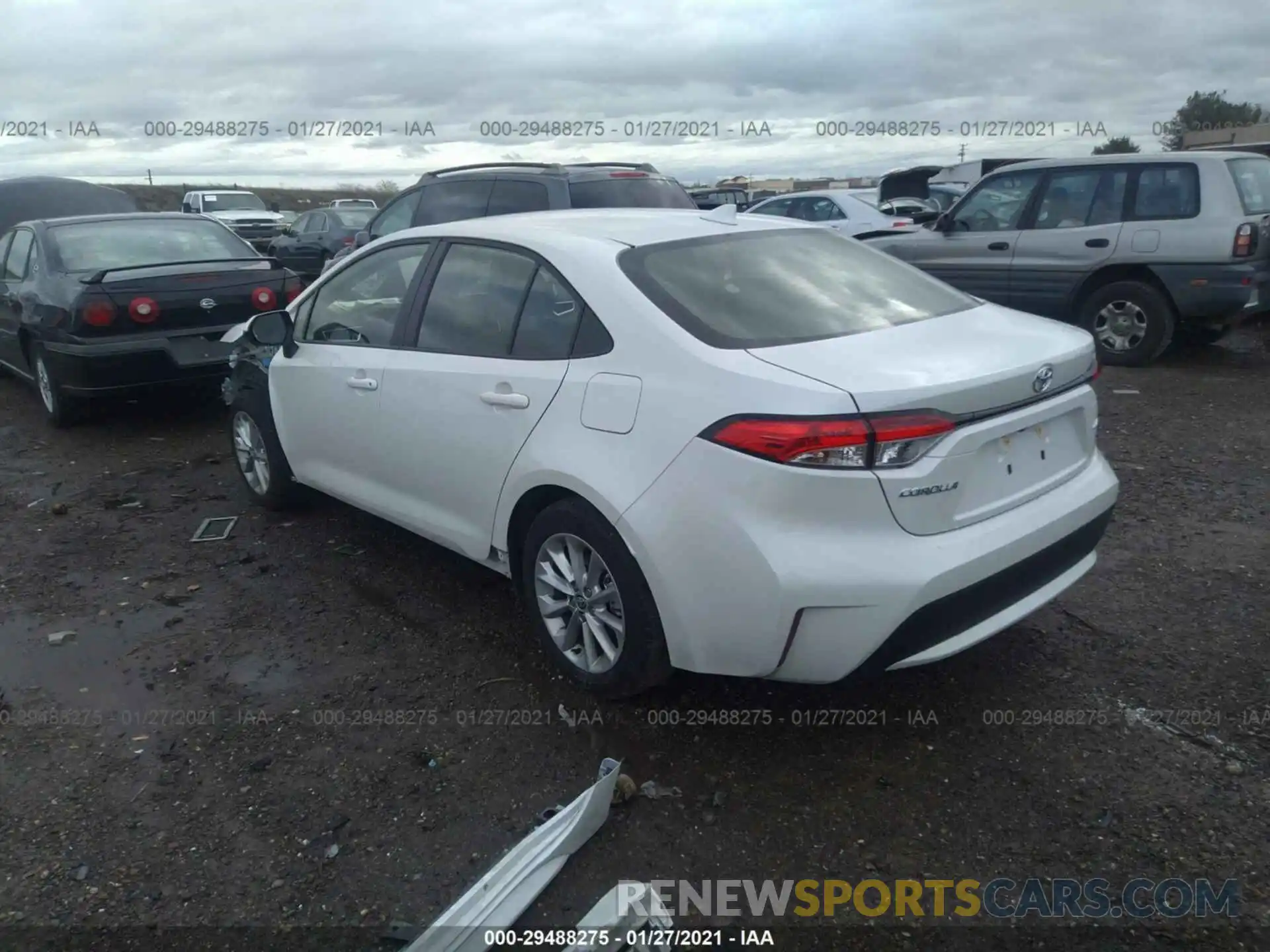 3 Photograph of a damaged car JTDVPMAE8MJ134094 TOYOTA COROLLA 2021