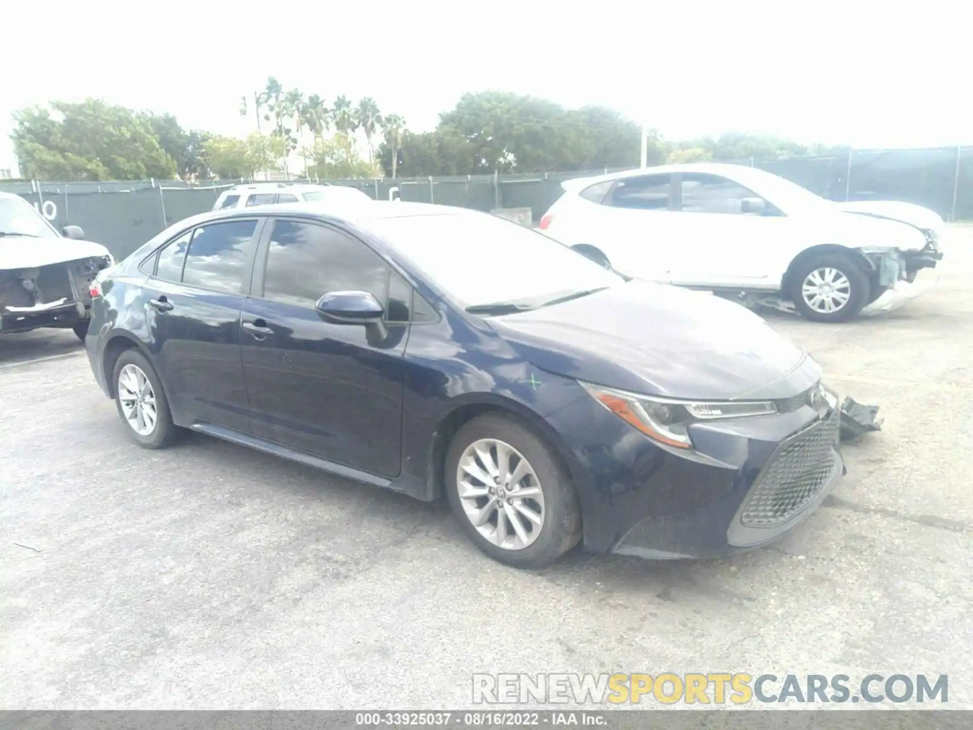 1 Photograph of a damaged car JTDVPMAE8MJ164860 TOYOTA COROLLA 2021