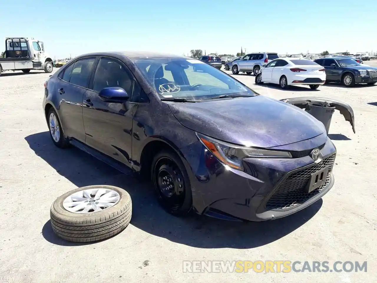 1 Photograph of a damaged car JTDVPMAE8MJ165345 TOYOTA COROLLA 2021