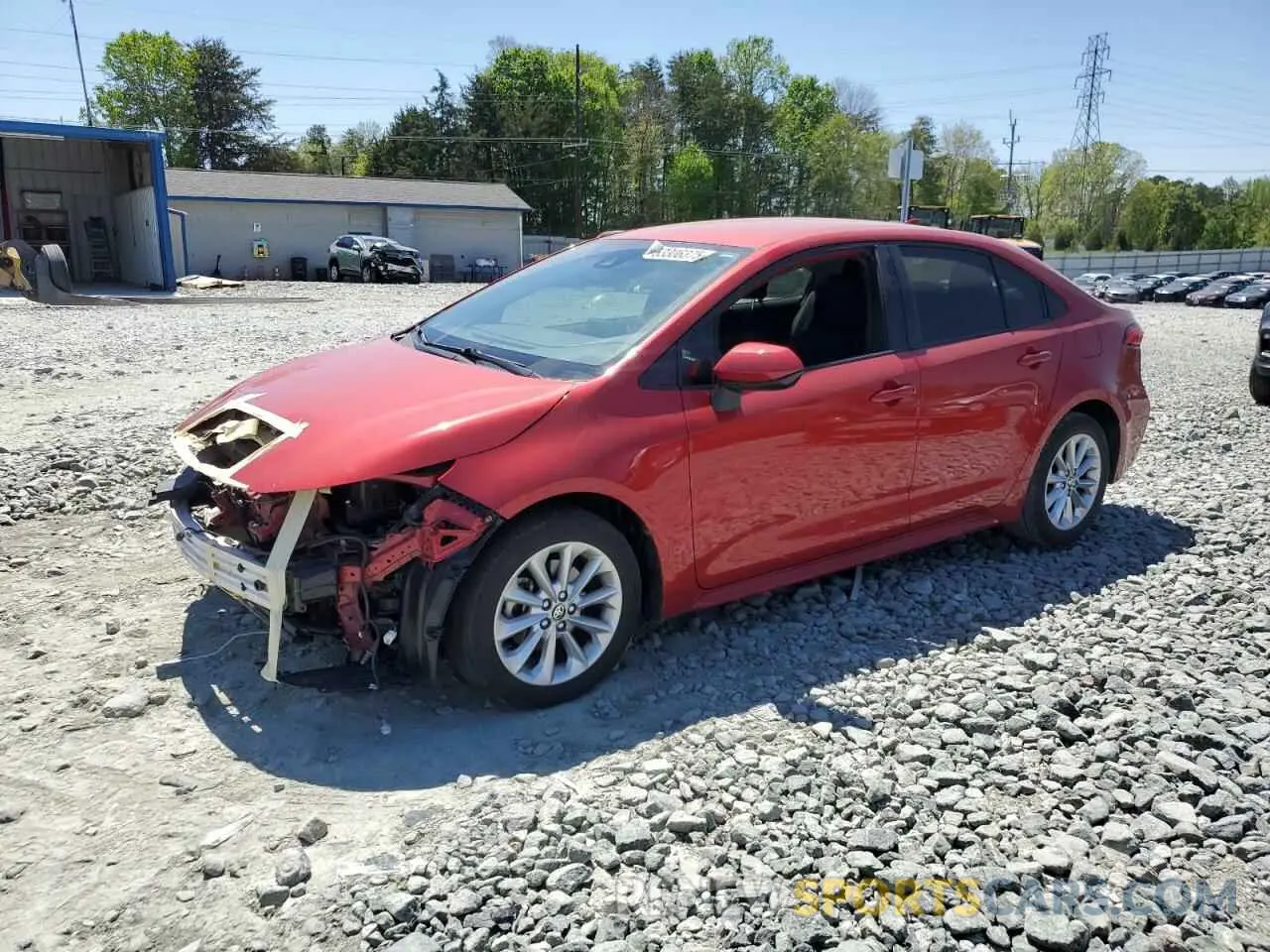 1 Photograph of a damaged car JTDVPMAE9MJ134296 TOYOTA COROLLA 2021