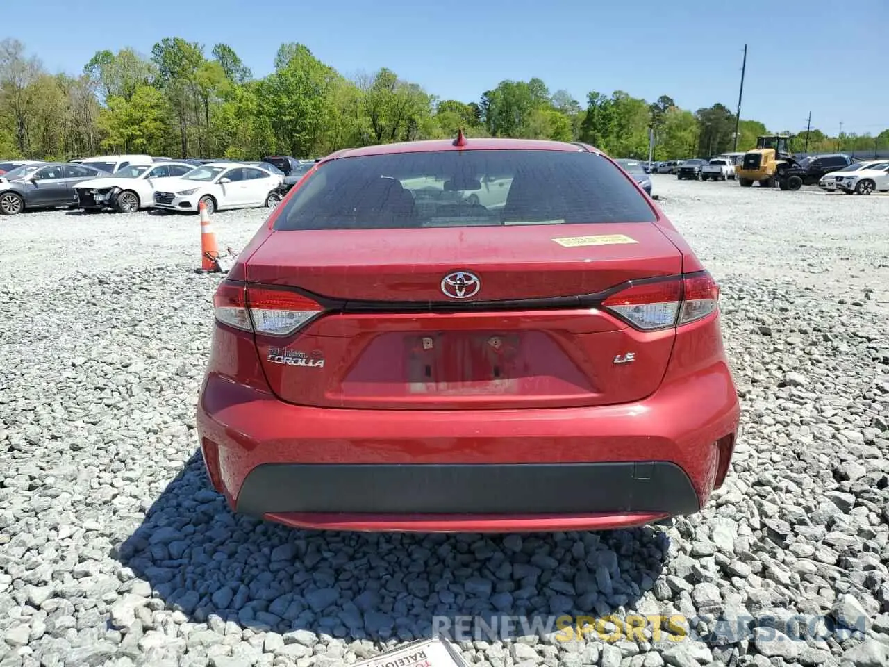 6 Photograph of a damaged car JTDVPMAE9MJ134296 TOYOTA COROLLA 2021