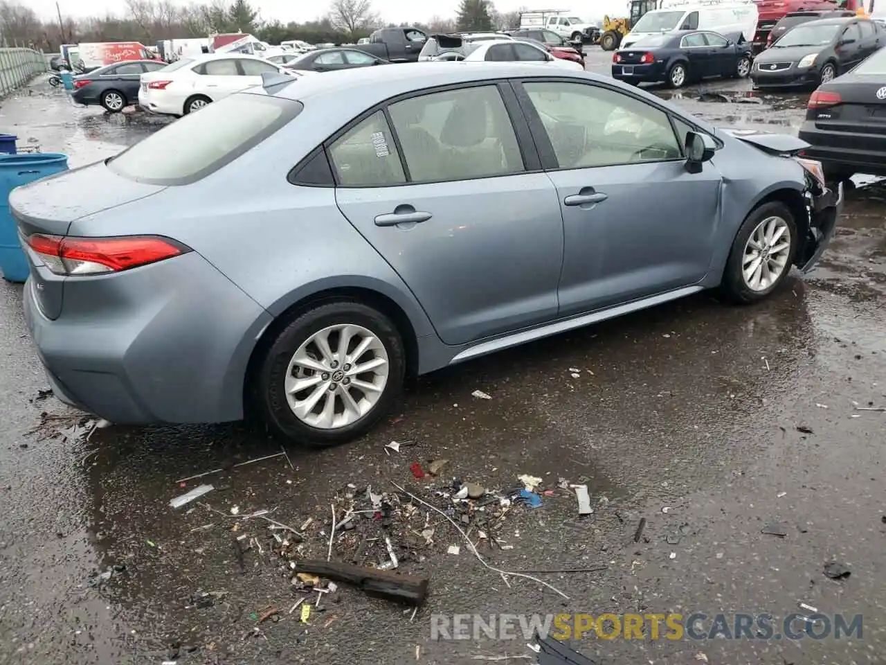 3 Photograph of a damaged car JTDVPMAEXMJ163760 TOYOTA COROLLA 2021