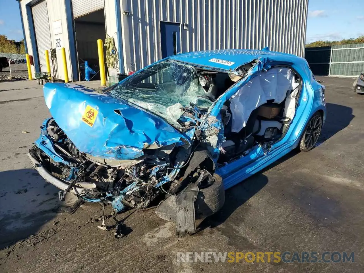 1 Photograph of a damaged car JTNA4MBE1M3126859 TOYOTA COROLLA 2021