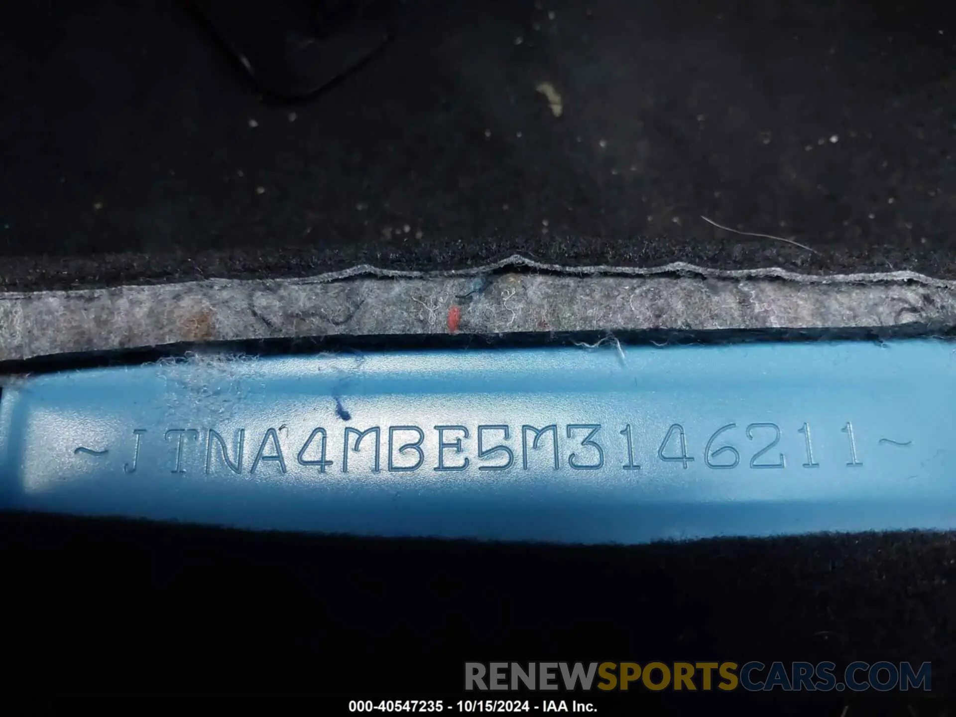 9 Photograph of a damaged car JTNA4MBE5M3146211 TOYOTA COROLLA 2021