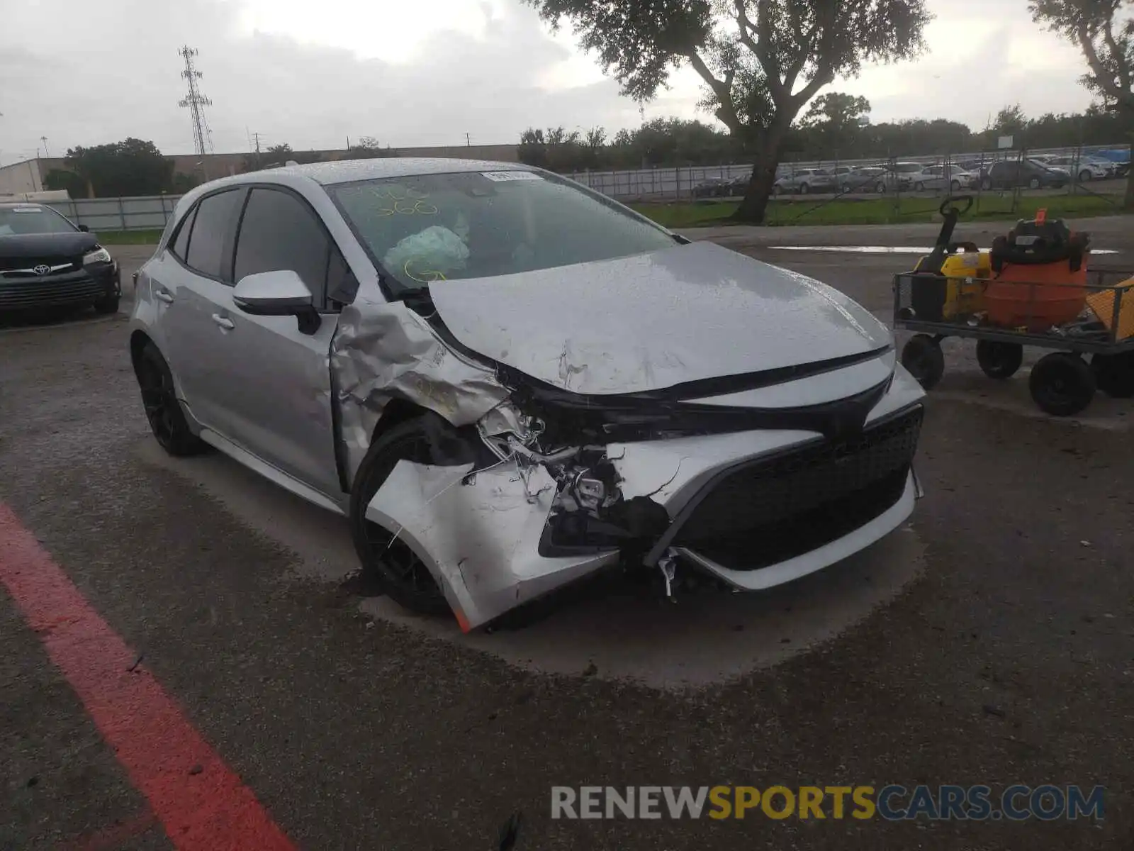 1 Photograph of a damaged car JTNB4MBE0M3129627 TOYOTA COROLLA 2021