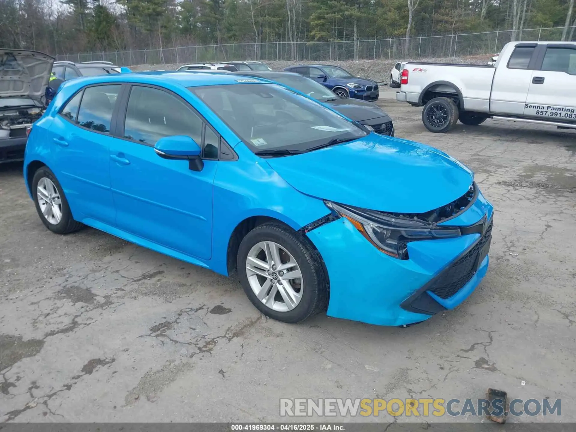 1 Photograph of a damaged car JTNB4MBE2M3110884 TOYOTA COROLLA 2021