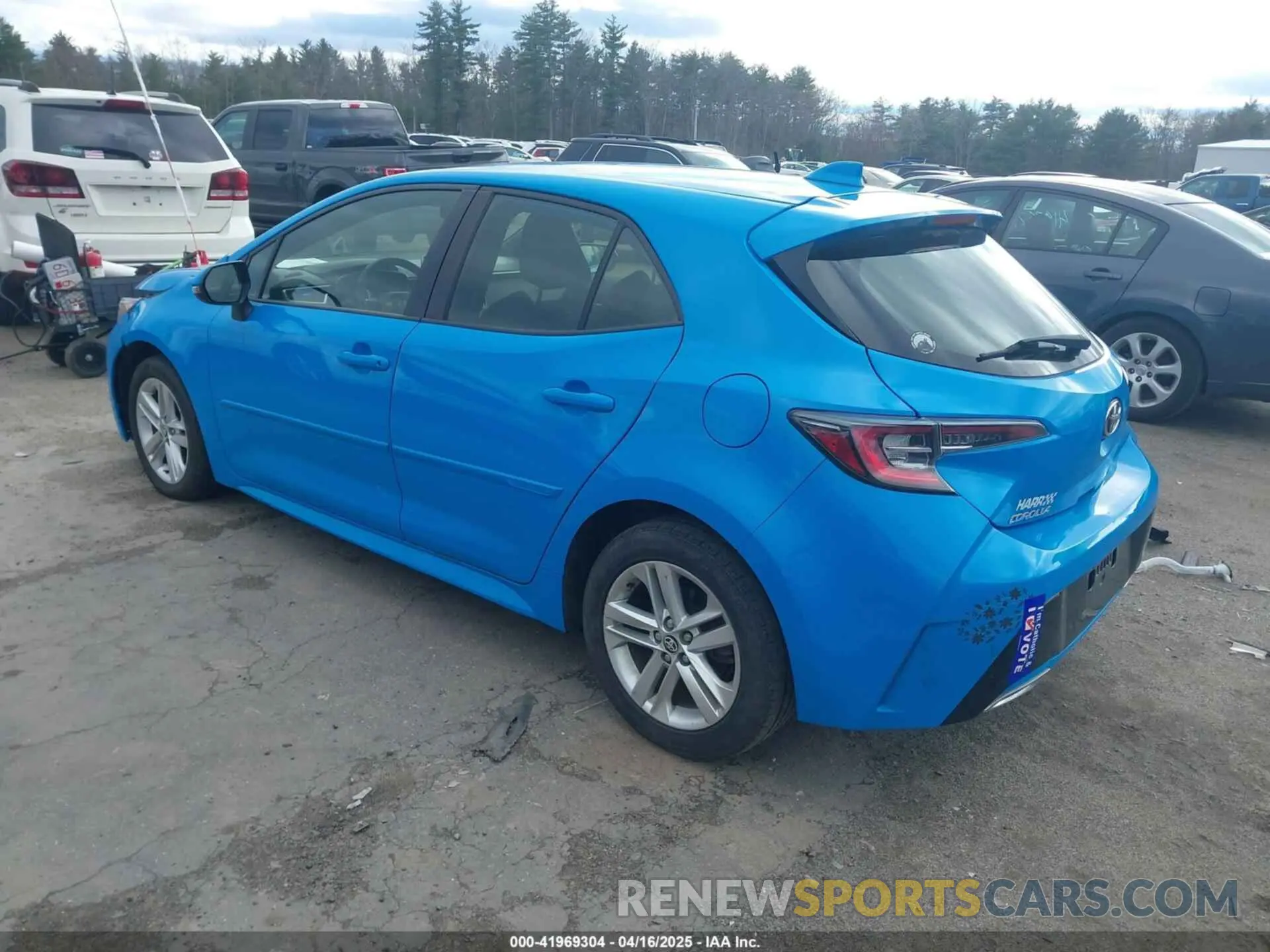 3 Photograph of a damaged car JTNB4MBE2M3110884 TOYOTA COROLLA 2021
