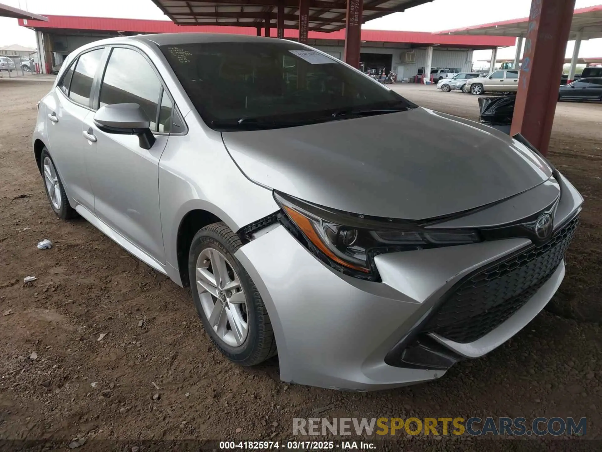 1 Photograph of a damaged car JTNB4MBE6M3126568 TOYOTA COROLLA 2021