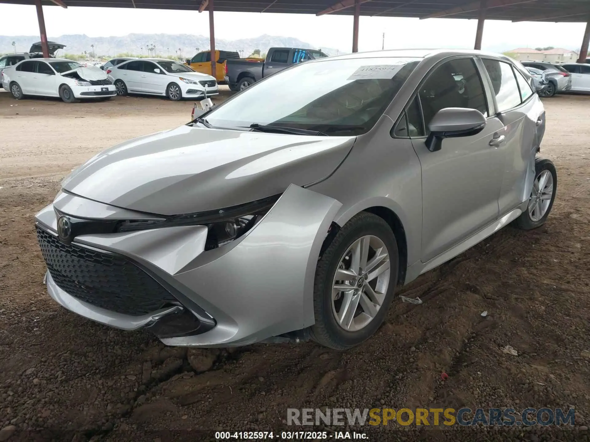 2 Photograph of a damaged car JTNB4MBE6M3126568 TOYOTA COROLLA 2021