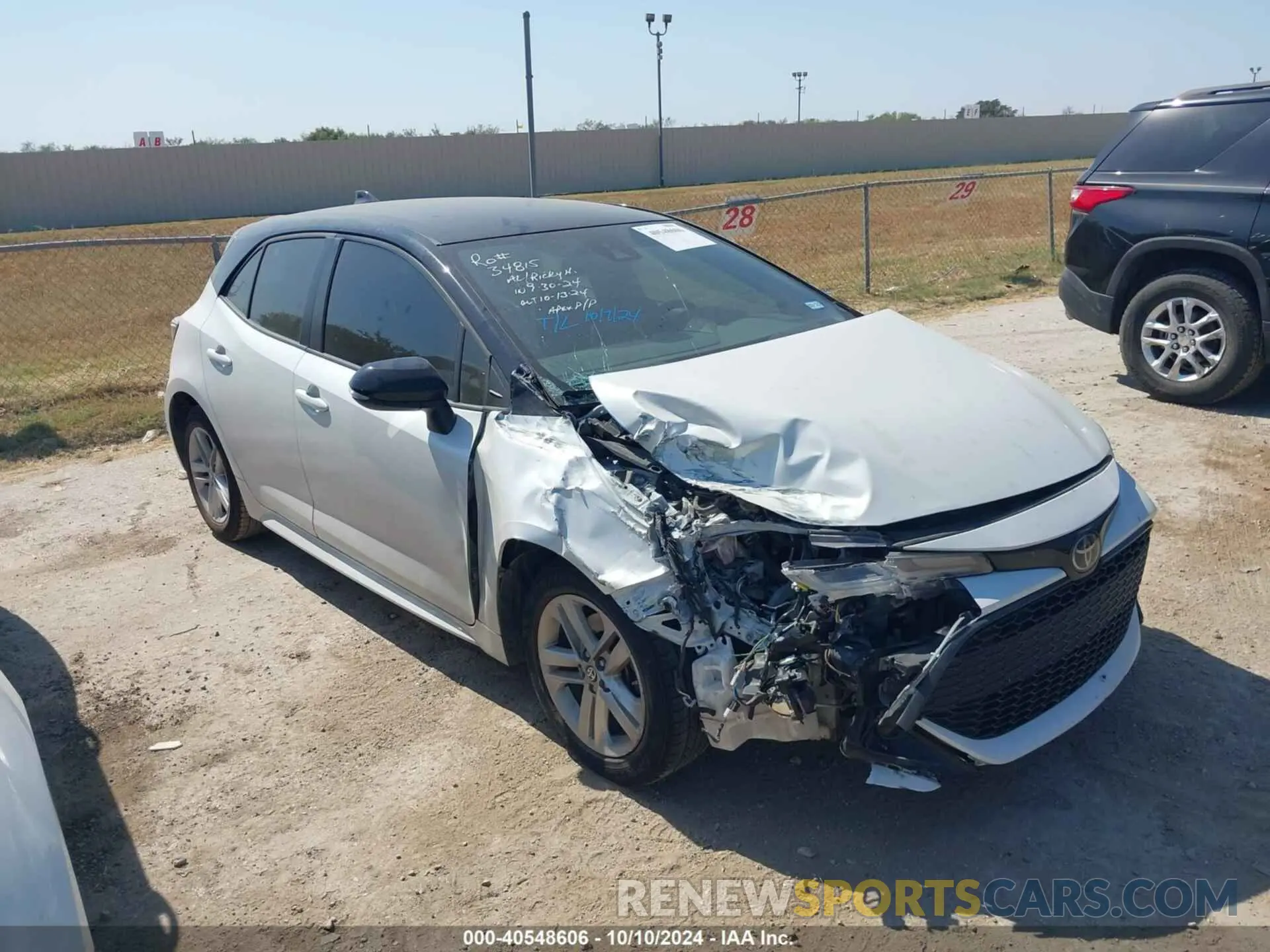 1 Photograph of a damaged car JTNB4MBE6M3137232 TOYOTA COROLLA 2021