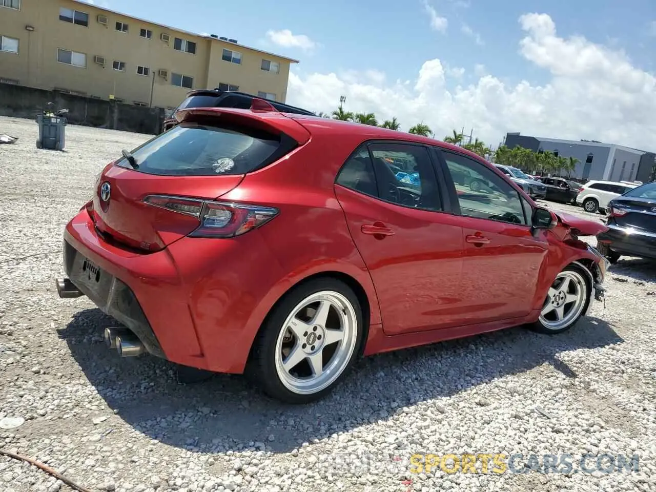 3 Photograph of a damaged car JTNB4MBE8M3139743 TOYOTA COROLLA 2021