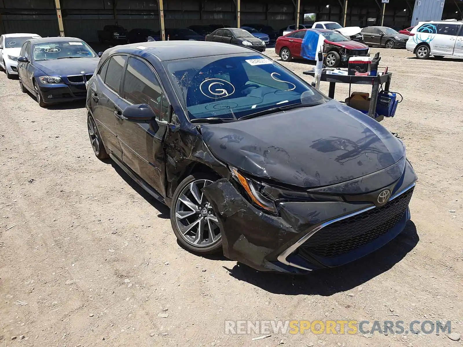 1 Photograph of a damaged car JTNC4MBE2M3126104 TOYOTA COROLLA 2021