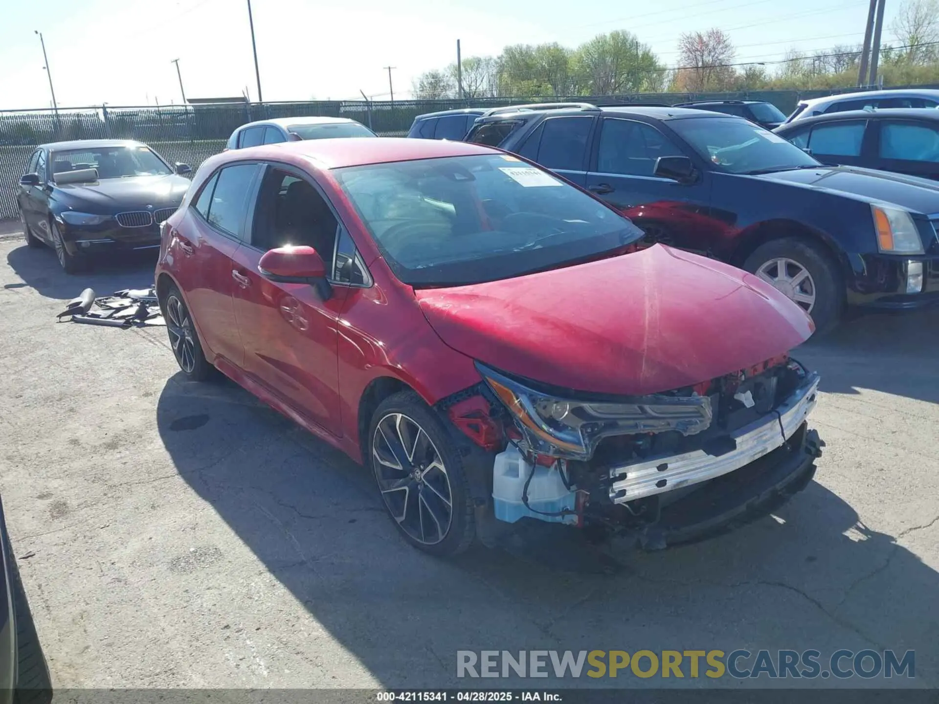 1 Photograph of a damaged car JTNC4MBE4M3138772 TOYOTA COROLLA 2021