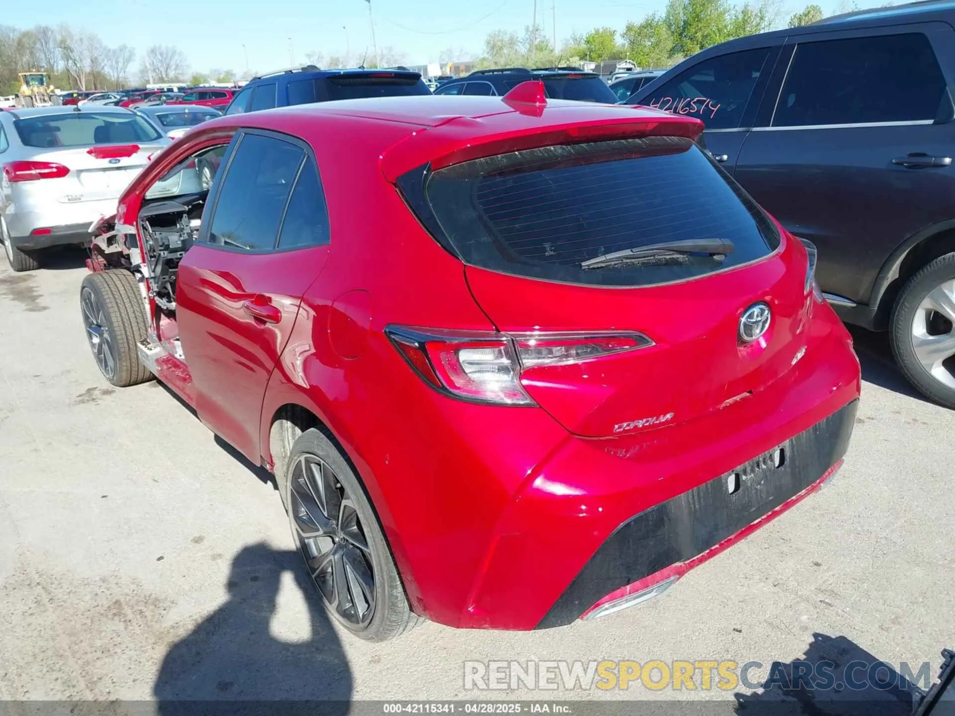 3 Photograph of a damaged car JTNC4MBE4M3138772 TOYOTA COROLLA 2021