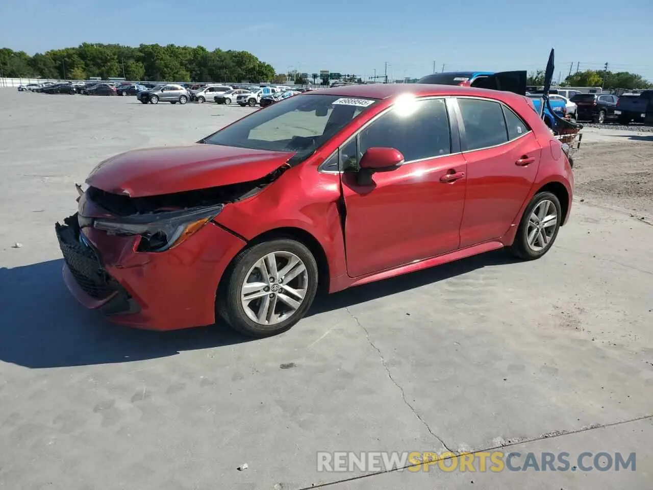 1 Photograph of a damaged car JTND4MBE0M3117342 TOYOTA COROLLA 2021