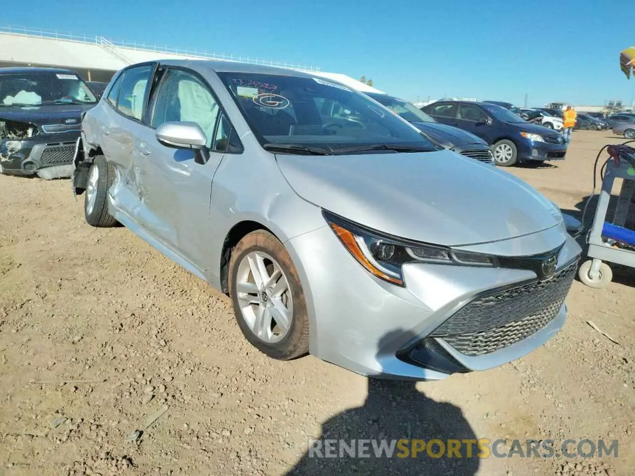 1 Photograph of a damaged car JTND4MBE0M3136022 TOYOTA COROLLA 2021