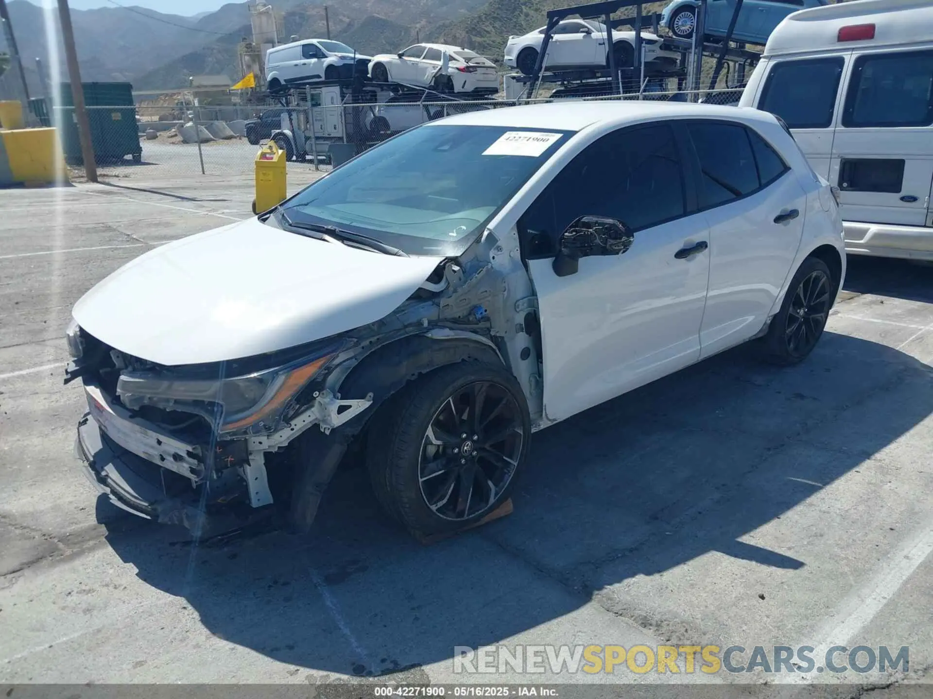 2 Photograph of a damaged car JTND4MBE1M3115180 TOYOTA COROLLA 2021