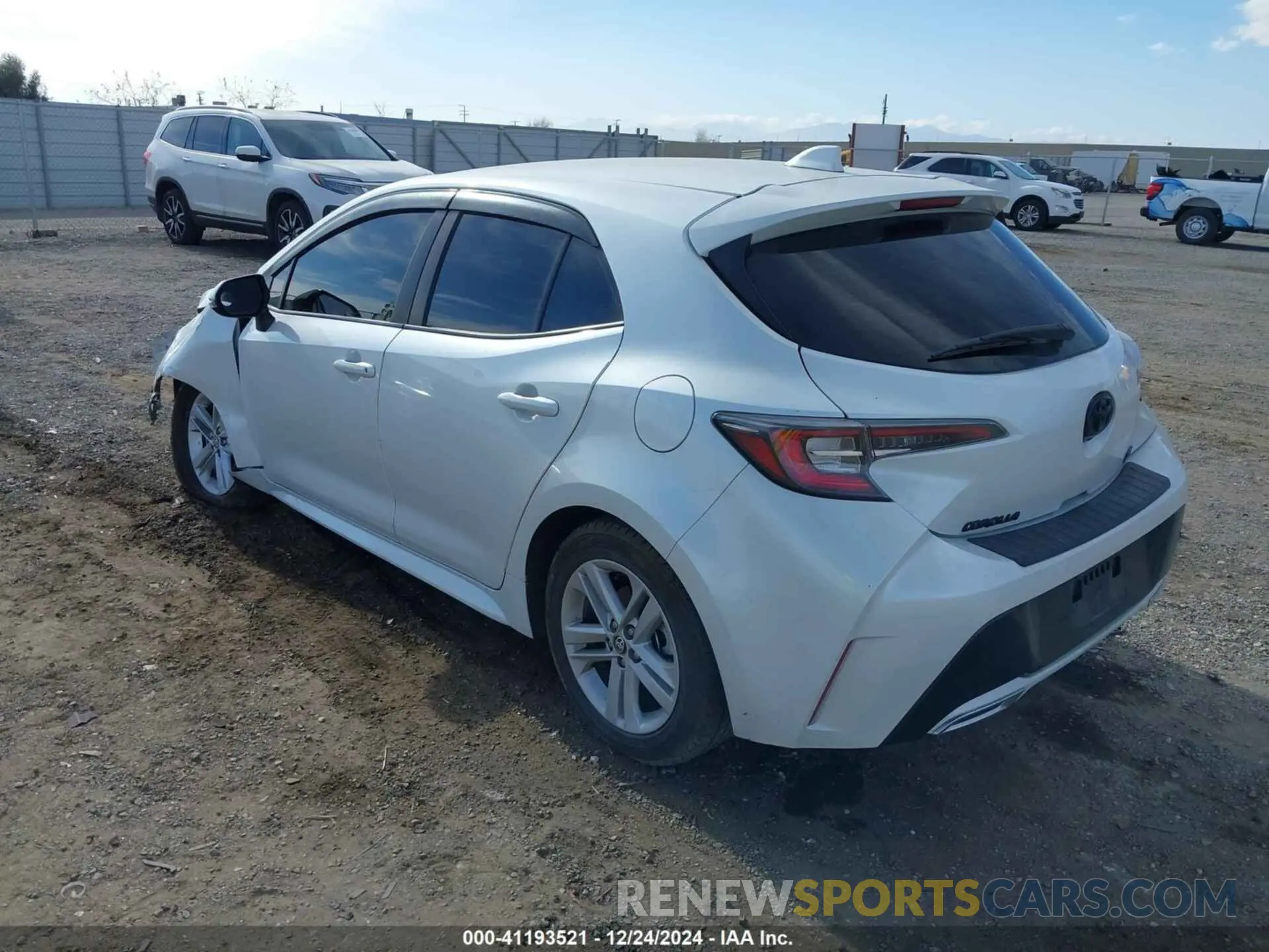 3 Photograph of a damaged car JTND4MBE2M3131730 TOYOTA COROLLA 2021