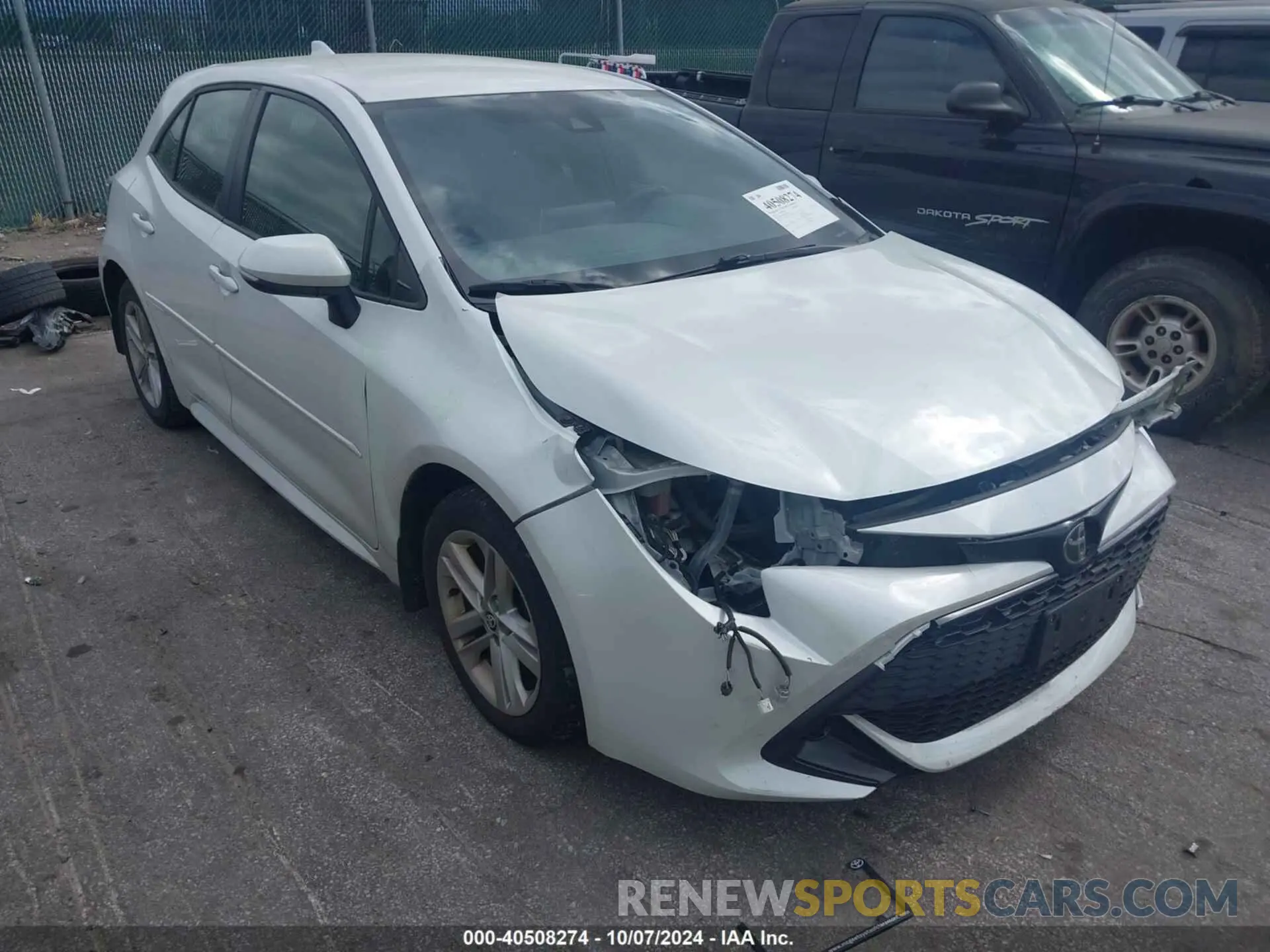 1 Photograph of a damaged car JTND4MBE3M3131638 TOYOTA COROLLA 2021