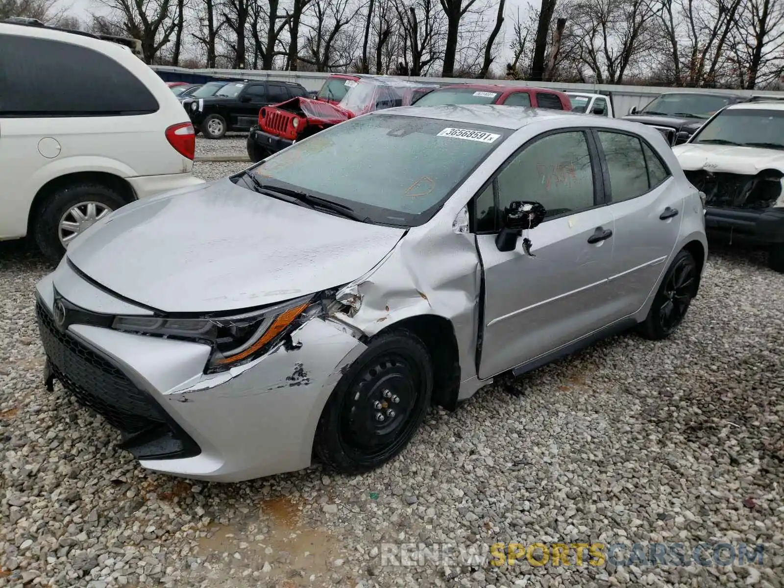 2 Photograph of a damaged car JTND4MBE6M3107978 TOYOTA COROLLA 2021