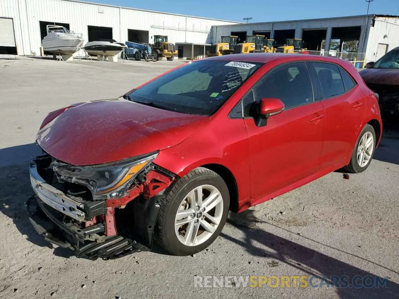1 Photograph of a damaged car JTND4MBE6M3120200 TOYOTA COROLLA 2021