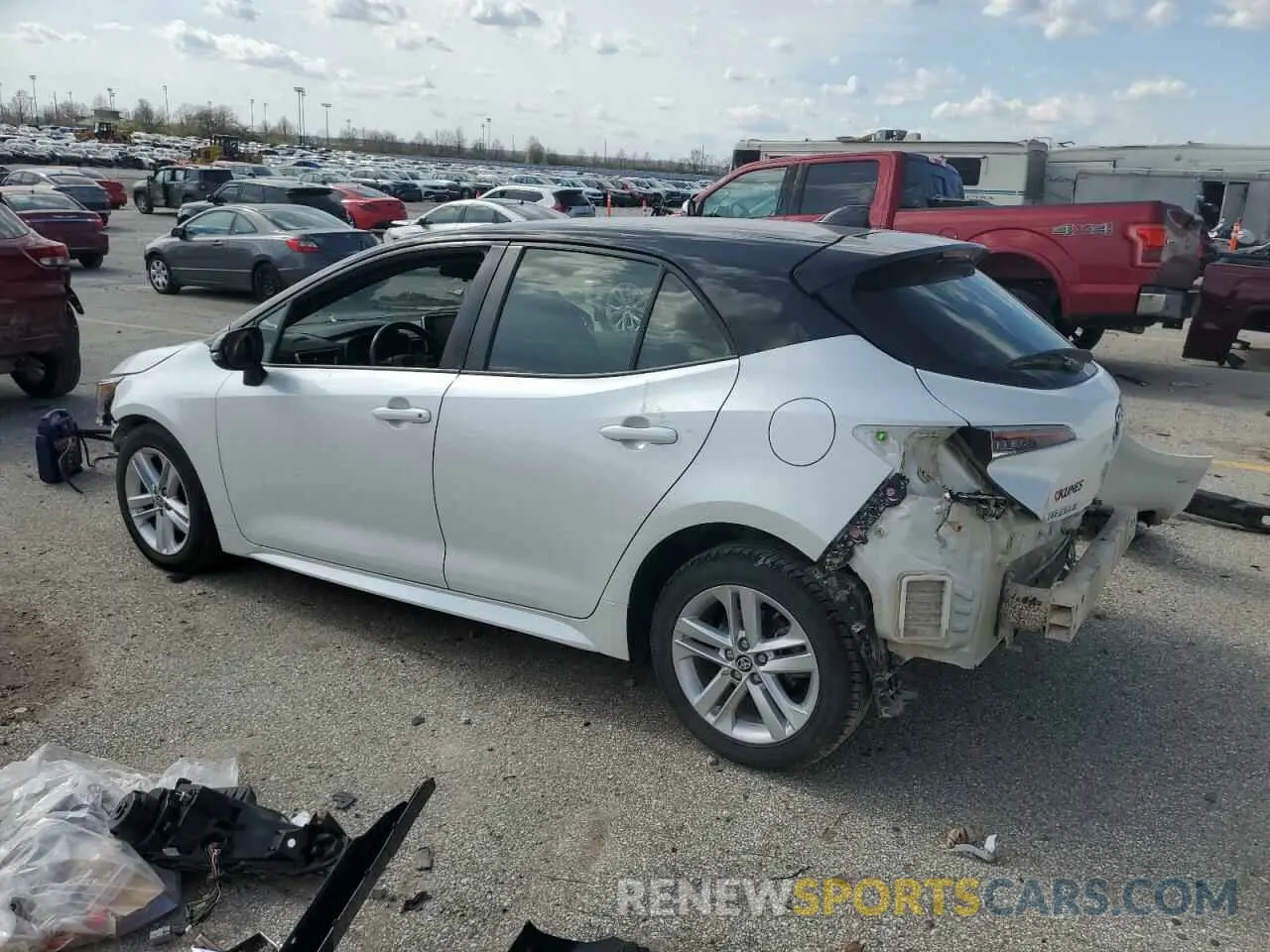 2 Photograph of a damaged car JTND4MBE7M3110694 TOYOTA COROLLA 2021