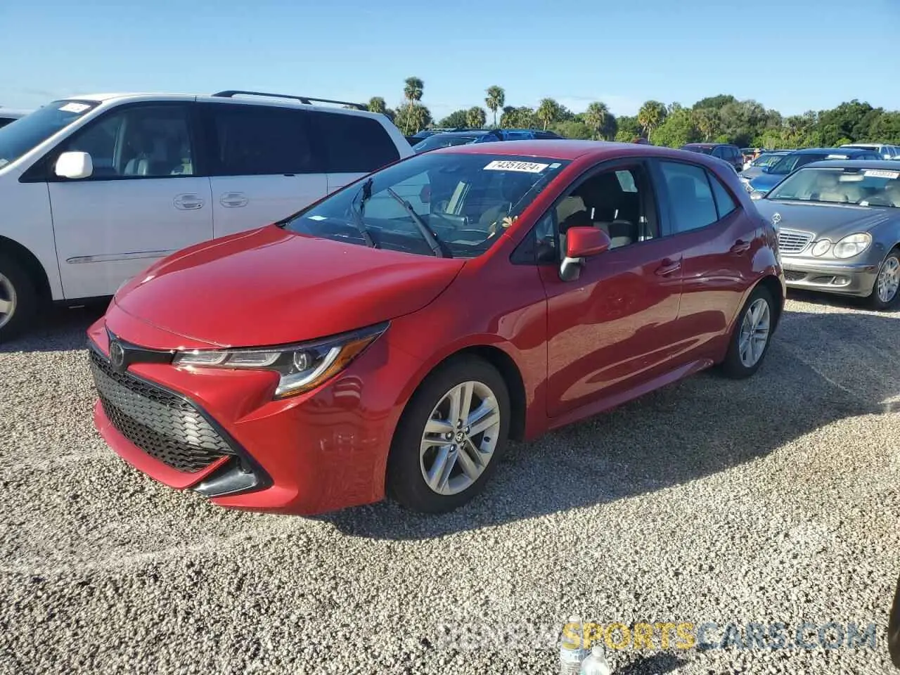 1 Photograph of a damaged car JTND4MBE7M3137782 TOYOTA COROLLA 2021