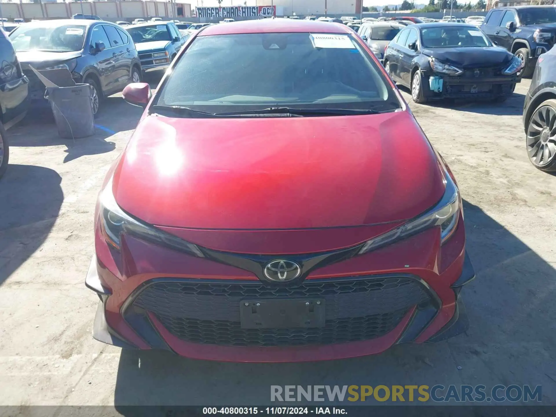 13 Photograph of a damaged car JTND4MBE8M3108162 TOYOTA COROLLA 2021