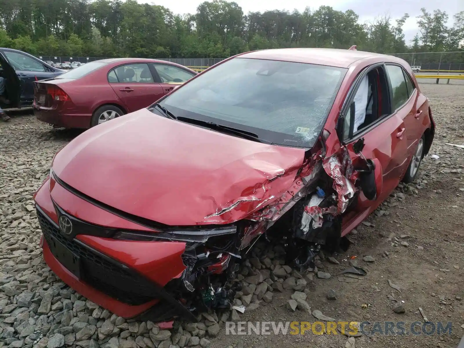 2 Photograph of a damaged car JTND4MBE8M3127018 TOYOTA COROLLA 2021