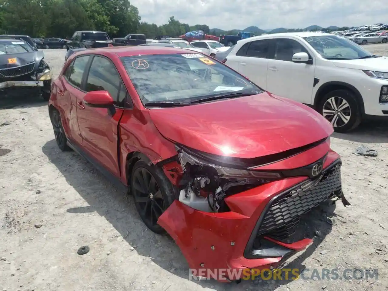 1 Photograph of a damaged car JTND4MBE9M3106808 TOYOTA COROLLA 2021