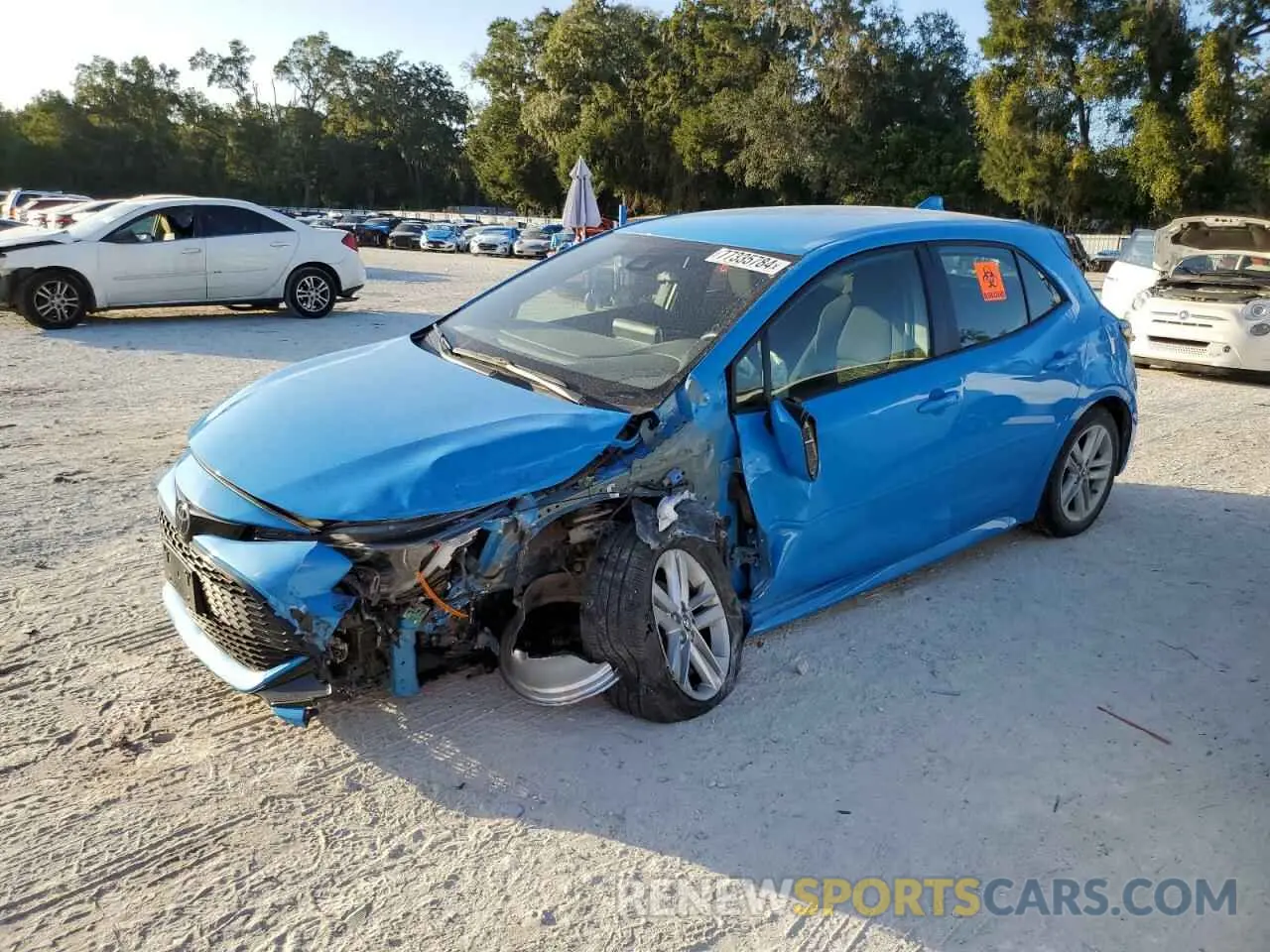 1 Photograph of a damaged car JTND4MBE9M3113595 TOYOTA COROLLA 2021