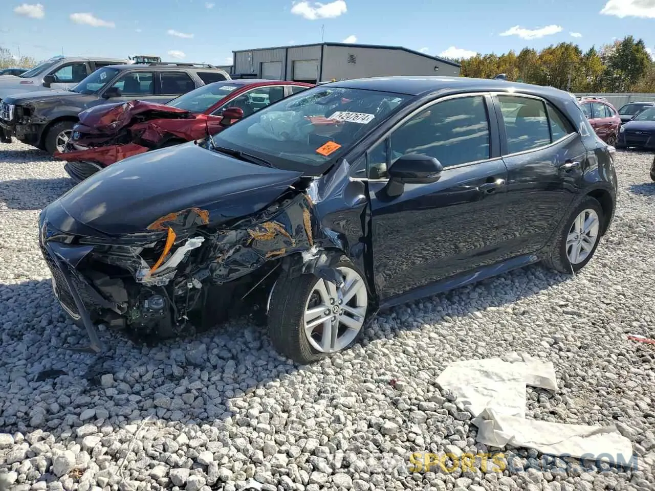 1 Photograph of a damaged car JTND4MBE9M3139341 TOYOTA COROLLA 2021