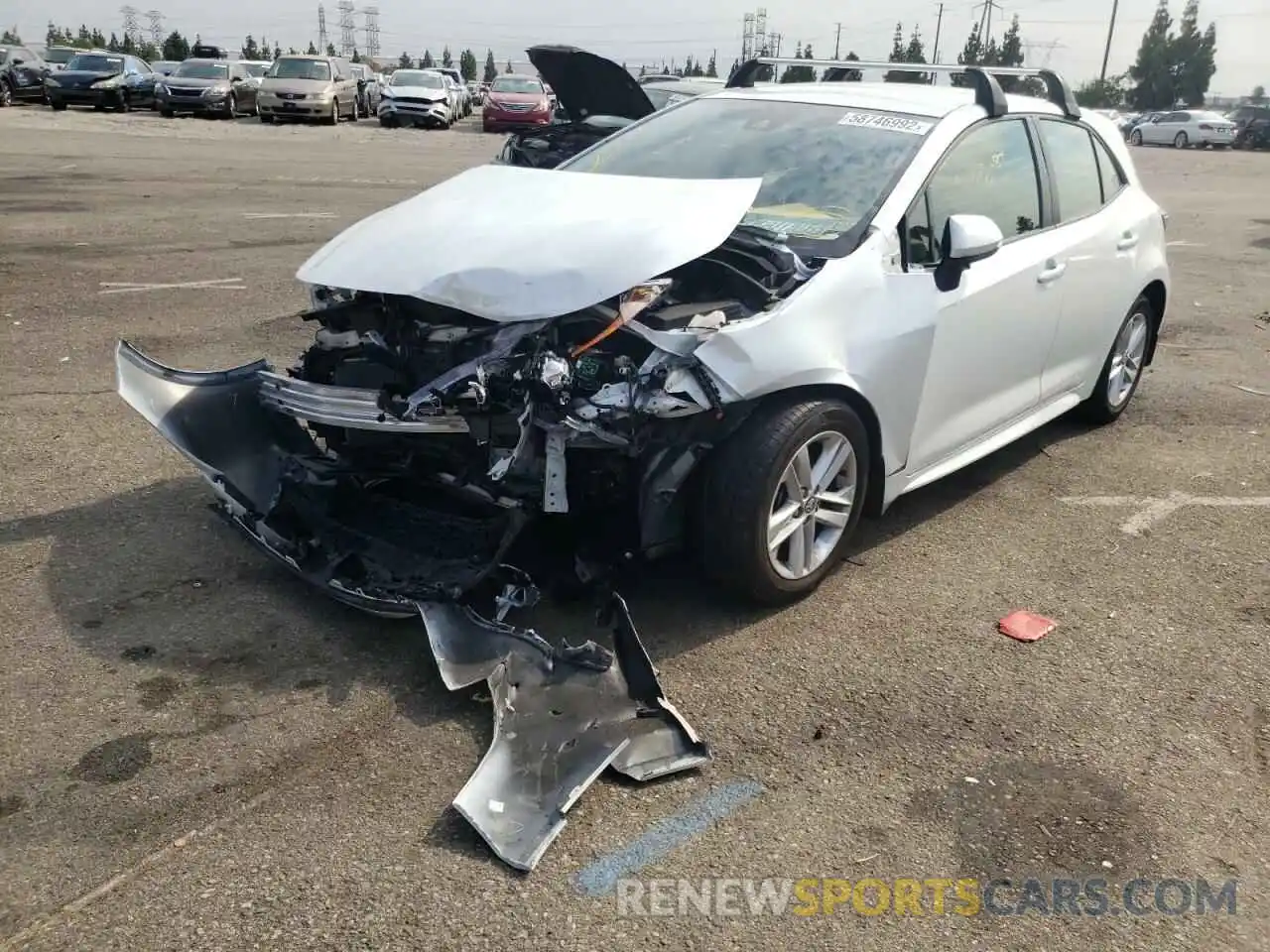 2 Photograph of a damaged car JTND4MBEXM3115081 TOYOTA COROLLA 2021