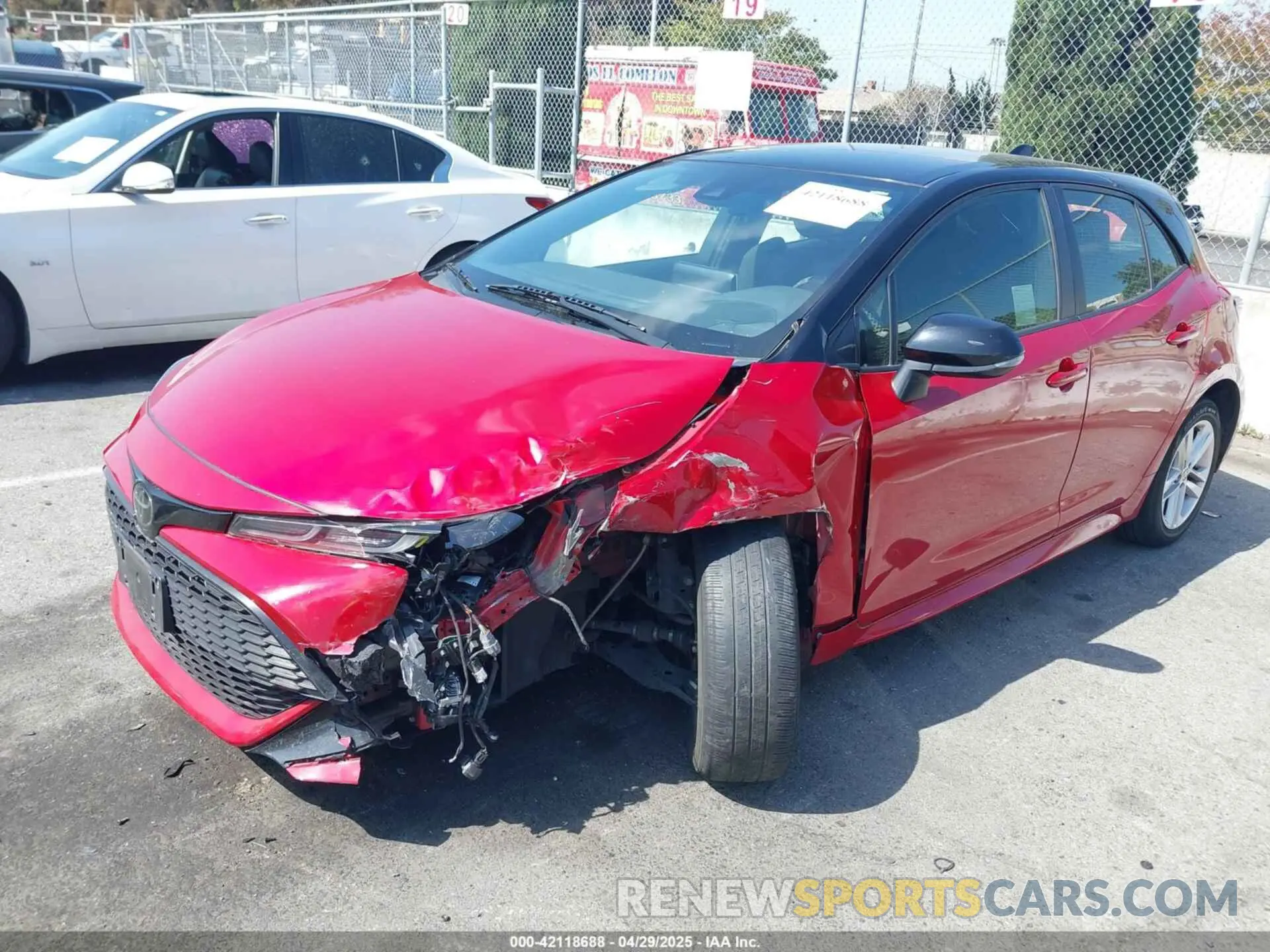 2 Photograph of a damaged car JTND4MBEXM3127618 TOYOTA COROLLA 2021
