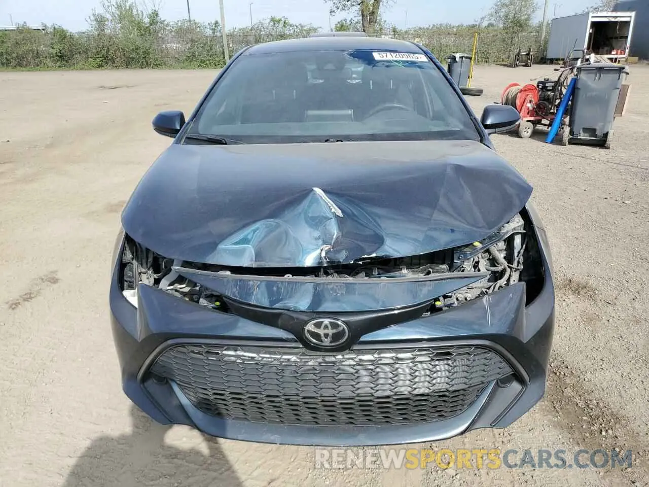 5 Photograph of a damaged car JTNK4MBE9M3135054 TOYOTA COROLLA 2021