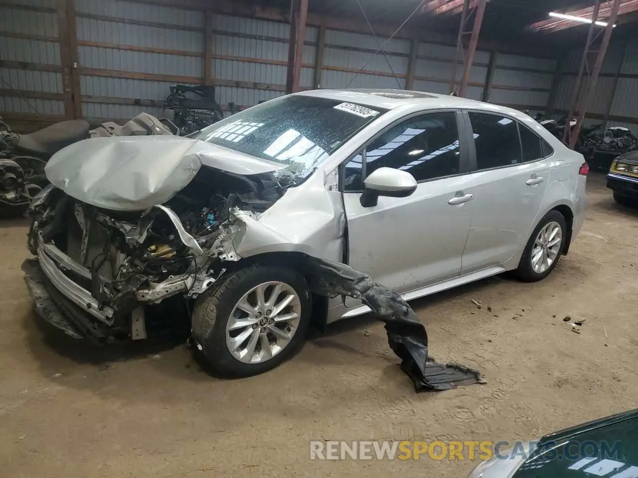 1 Photograph of a damaged car 5YFBPMBE1NP314838 TOYOTA COROLLA 2022