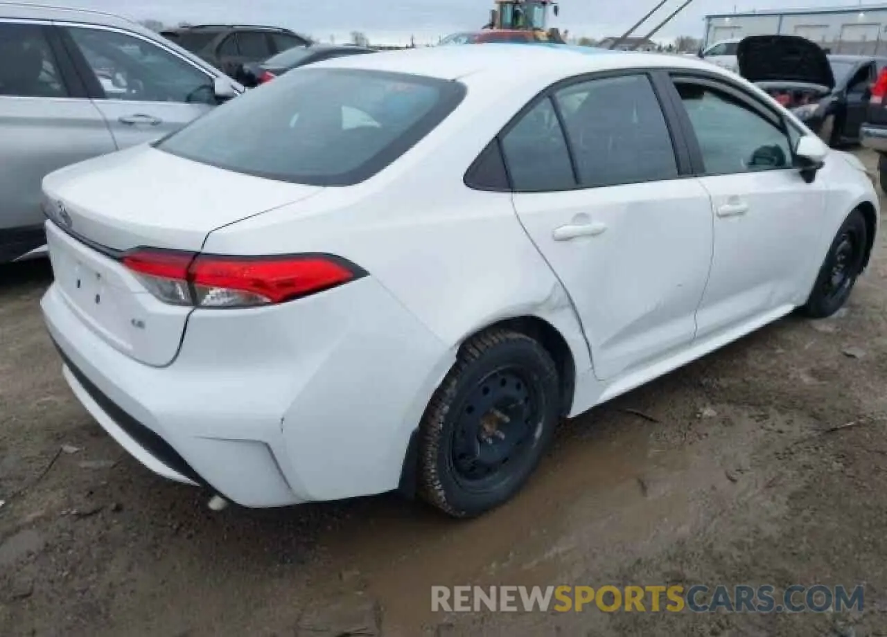 4 Photograph of a damaged car 5YFBPMBE2NP380007 TOYOTA COROLLA 2022