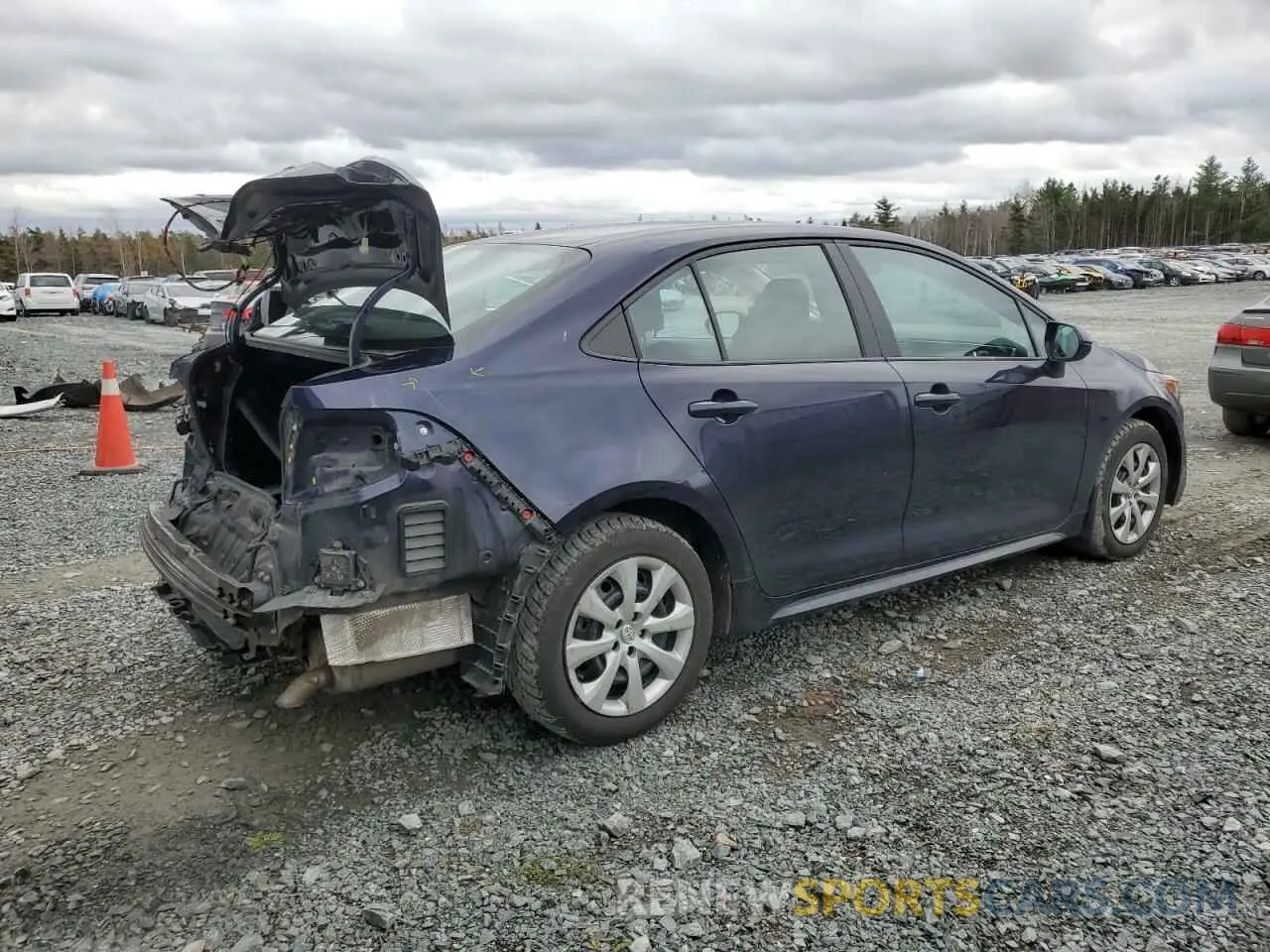 3 Photograph of a damaged car 5YFBPMBE3NP353575 TOYOTA COROLLA 2022