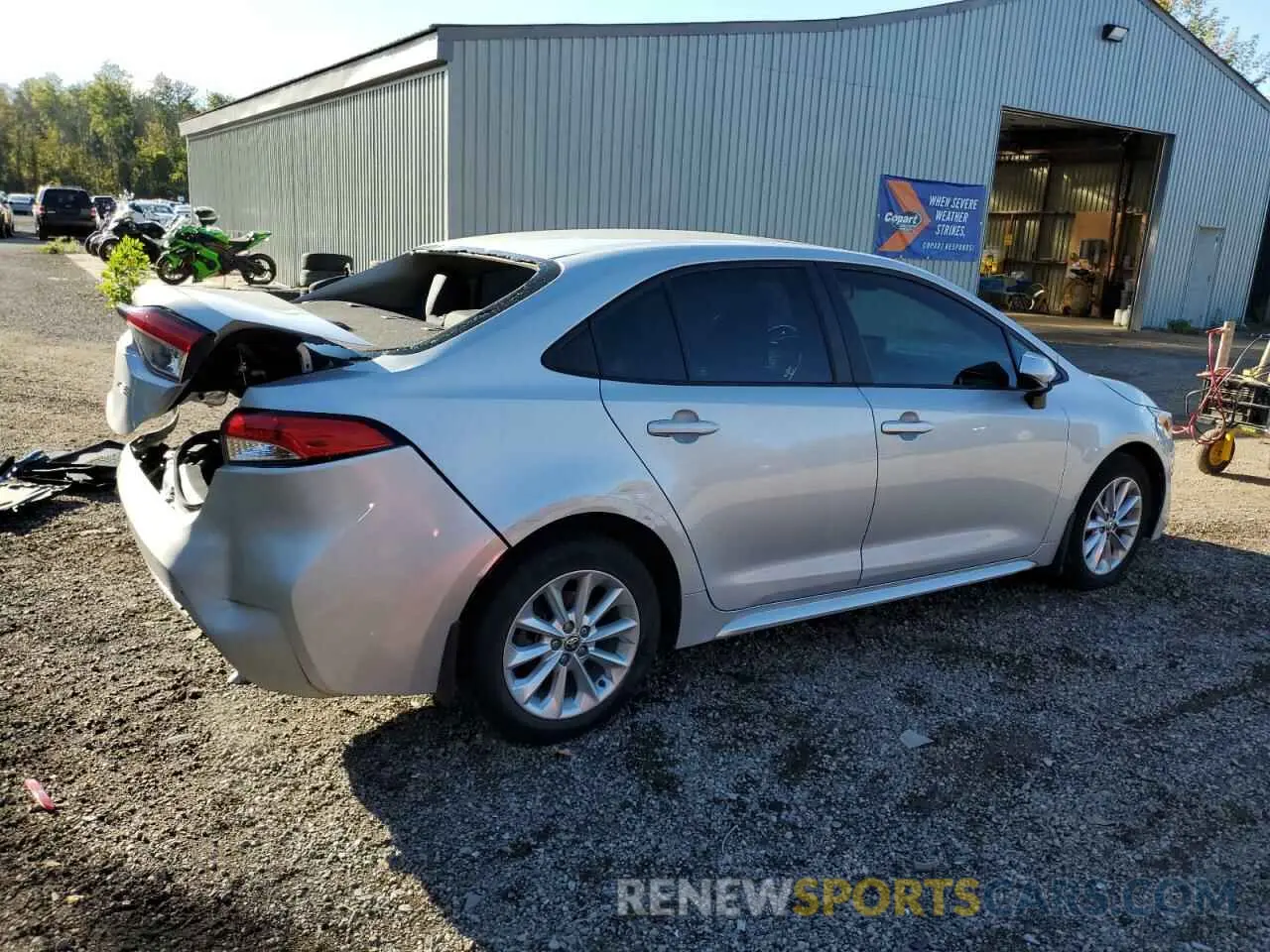 3 Photograph of a damaged car 5YFBPMBE5NP281262 TOYOTA COROLLA 2022