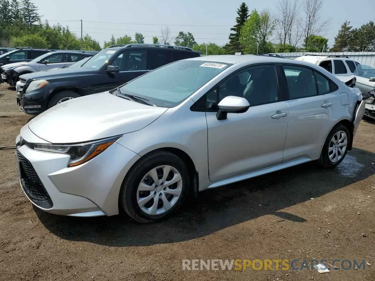 1 Photograph of a damaged car 5YFBPMBE9NP367593 TOYOTA COROLLA 2022