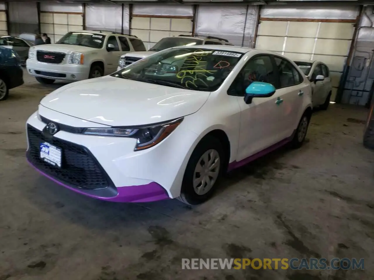 2 Photograph of a damaged car 5YFDPMAEXNP284586 TOYOTA COROLLA 2022