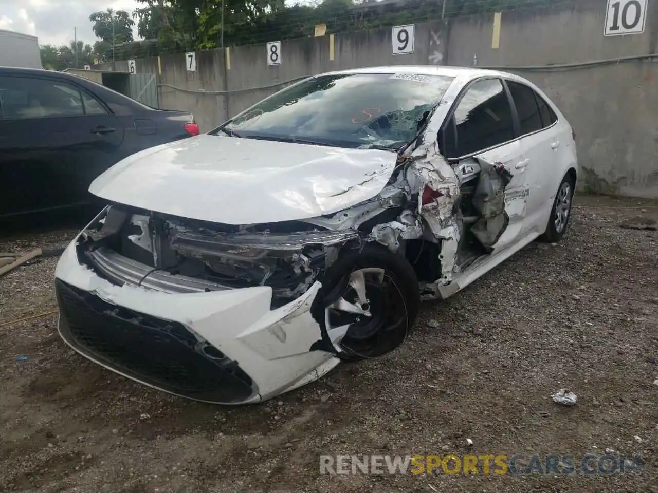 2 Photograph of a damaged car 5YFEPMAE0NP290577 TOYOTA COROLLA 2022